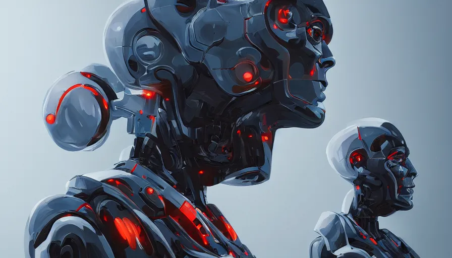 Image similar to robots, computer science, maths, artificial intelligence, jama jurabaev, greig fraser, roger deakins, cinematic shot, trending on artstation, high quality, brush stroke