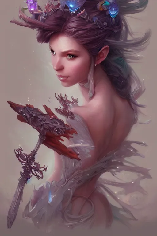 Image similar to fairy princess, highly detailed, d & d, fantasy, highly detailed, digital painting, trending on artstation, concept art, sharp focus, illustration, art by artgerm and greg rutkowski and magali villeneuve