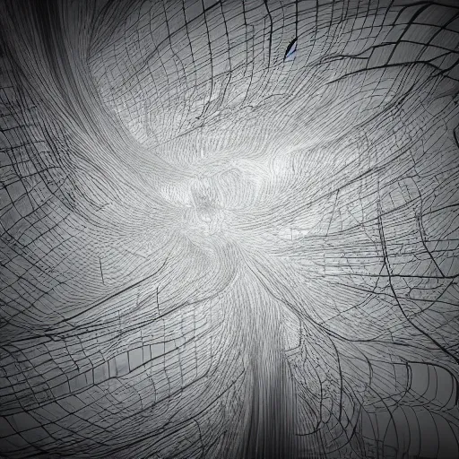 Image similar to clouded origins ( rca umbilical tendrils ), in the style of hiroya oku and riyoko ikeda and stanley kubrick, black and white, photorealistic, epic, super technical, 3 d render