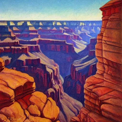 Image similar to Grand Canyon scene by Rivera. FROG! FROG! FROG! FROG!