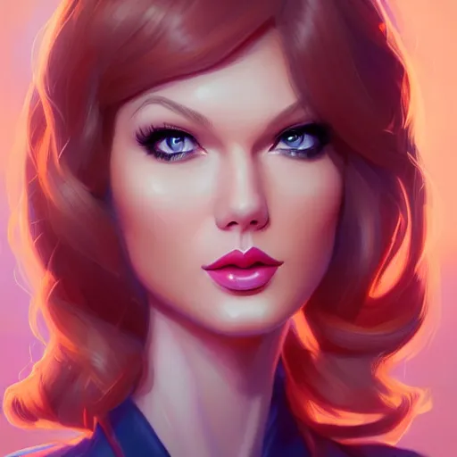 Image similar to a portrait of a beautiful april o'neil and taylor swift, art by lois van baarle and loish and ross tran and rossdraws and sam yang and samdoesarts and artgerm and saruei and disney, digital art, highly detailed, intricate, sharp focus, trending on artstation hq, deviantart, unreal engine 5, 4 k uhd image