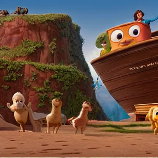 Image similar to Story of Noah's Ark as seen in Disney Pixar's Up (2009)