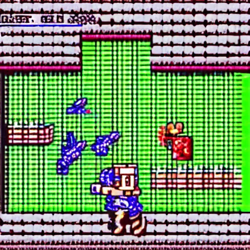 Prompt: still of dragon warrior on nes, 8 - bit, nintendo