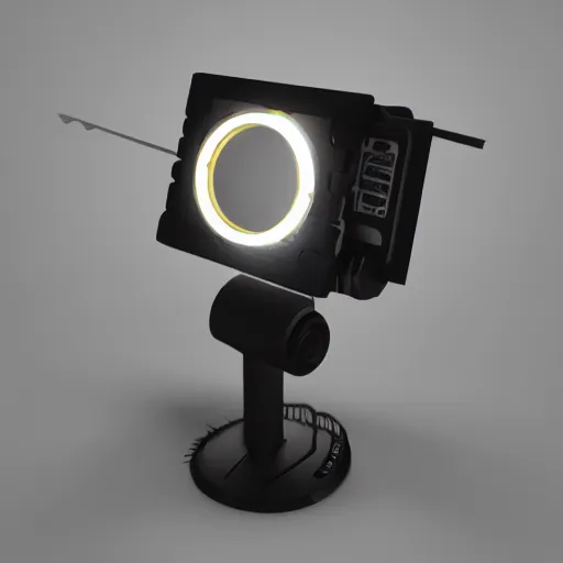 Image similar to small electronic futuristic movie prop with led lights