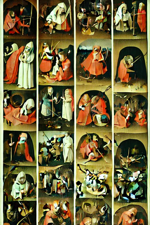 Image similar to hieronymus bosch sprite sheet