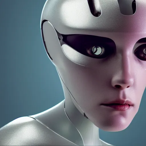 Image similar to headshot of humanoid robot from ex machina