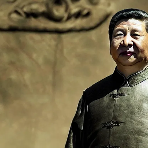 Image similar to xi jinping in game of thrones, cinematic still, hdr