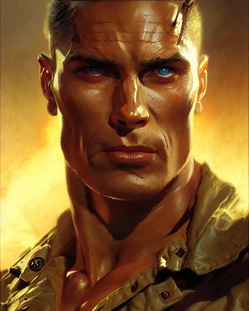 Image similar to fierce doc savage, fantasy character portrait, ultra realistic, concept art, intricate details, highly detailed by greg rutkowski, gaston bussiere, craig mullins, simon bisley