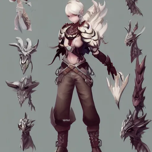 Image similar to dragon nest character concept art, deviantart, trending on artstation, concept art