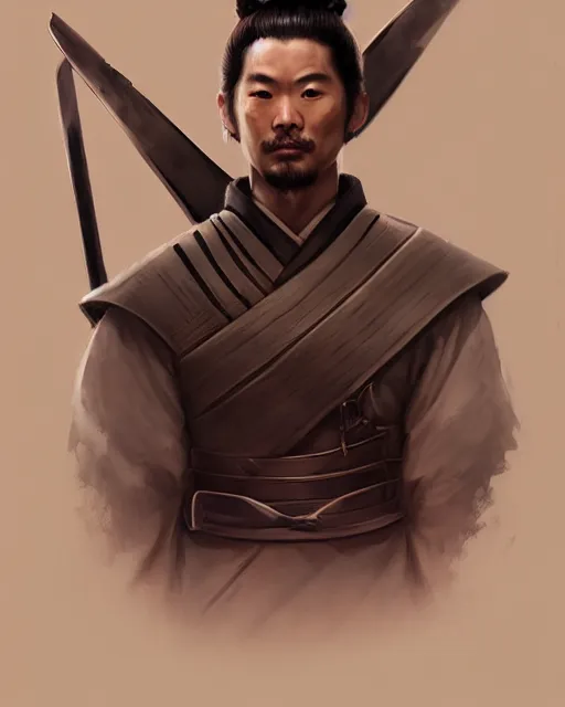 Prompt: portrait of a samurai, cinematic lighting, smooth, focus, cinematic, concept art, highly detailed, artstation, deviantart, behance trending, art by feng zhu, shaddy safadi, noah bradley, tyler edlin, jordan grimmer, darek zabrocki, neil blevins, tuomas korpi, wlop, artgerm