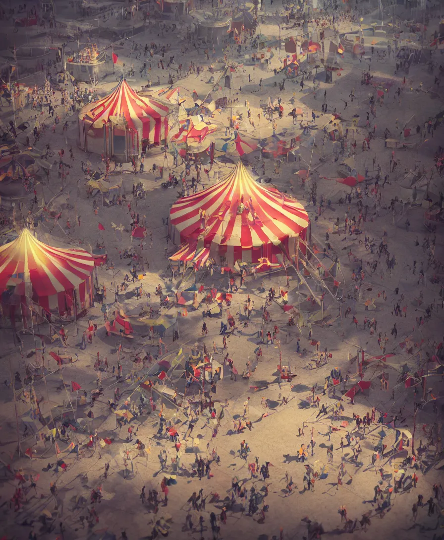 Image similar to circus, artstation, octane render, cinematic, hyper realism, 8k, depth of field, artstation, concept art, illustration