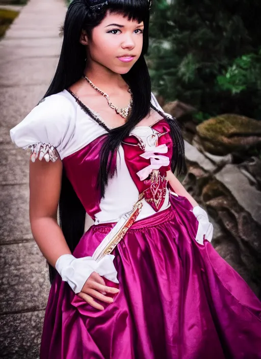 Image similar to a full portrait photo of real - life princess garnet final fantasy, f / 2 2, 3 5 mm, 2 7 0 0 k, lighting, perfect faces, award winning photography.