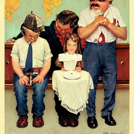 Prompt: “Jack Black in the style of Norman Rockwell”