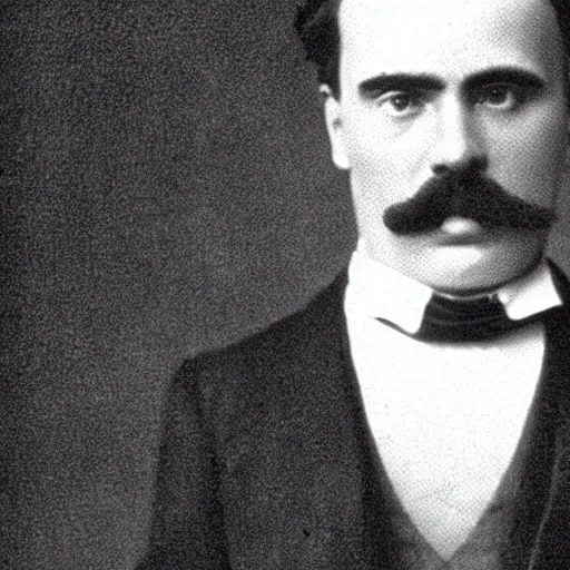 Image similar to wedding photography, friedrich nietzsche posing for his portrait photo