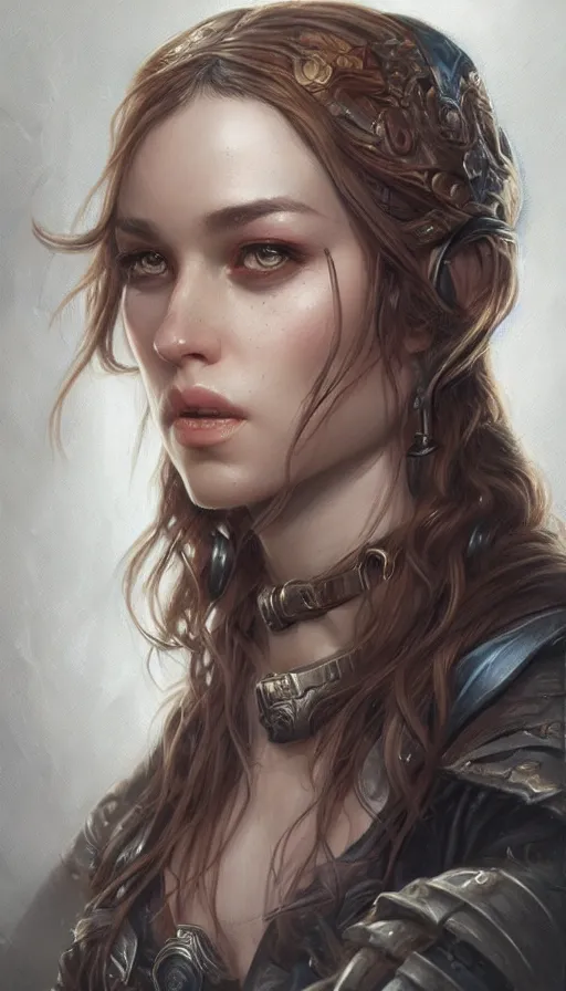 Prompt: character portrait by Magali Villeneuve and Steve Argyle,Livia Prima,fantasy art,beautiful,artstation,detailed,intricate details,masterpiece