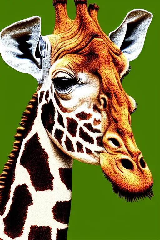 Prompt: mark zuckerberg giraffe, highly detailed, digital art, sharp focus, trending on art station