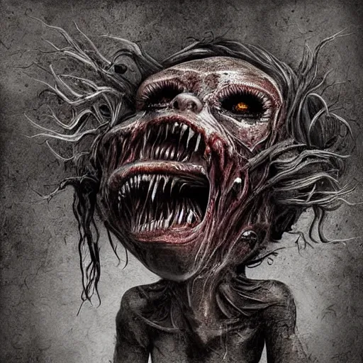 Image similar to i can hear them screaming, digital art, horror, creepy, highly detailed, high quality, high resolution