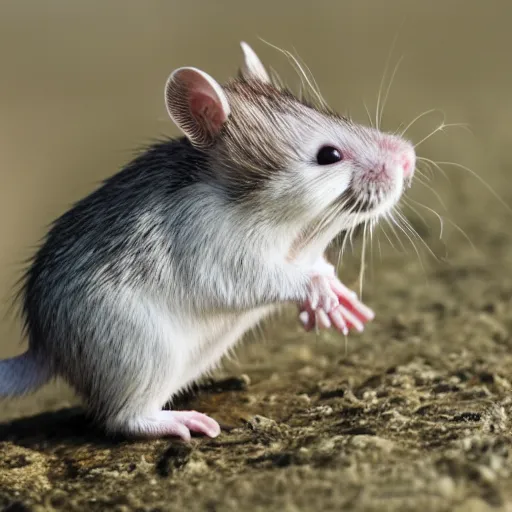 Image similar to stock photo of a white rat plotting to conquer the world