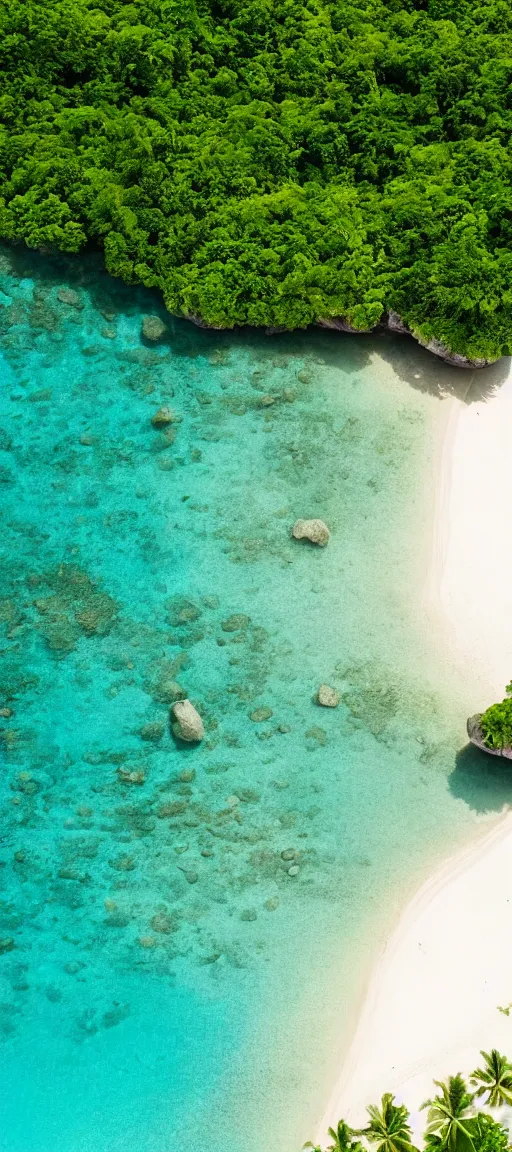 Prompt: koh samui koh krabi crystal clear blue water white sandy beach, 8 k wallpaper, stunning photography, beautiful lighting, dslr