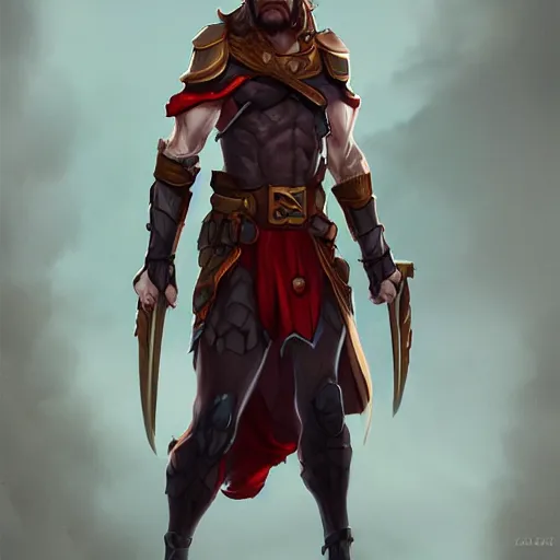 Image similar to cyclops in a tunic, pathfinder digital character art, wlop, artstation