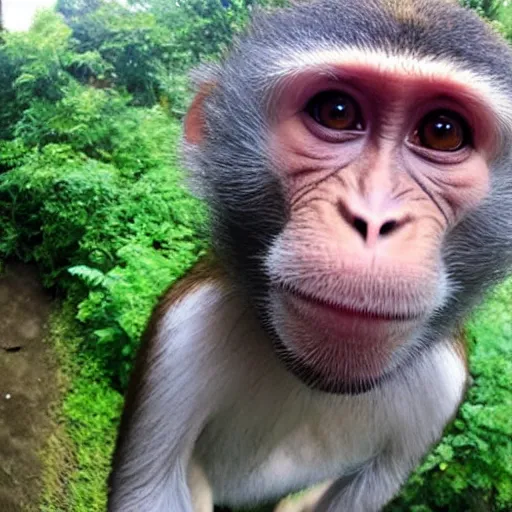 Image similar to monkey selfie