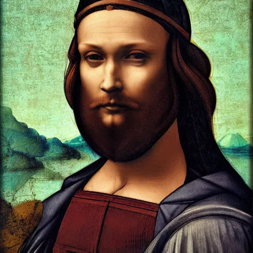 Prompt: Leonardo da Vinci portrait of Felix Kjellberg