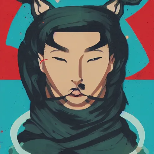 Image similar to Supreme x Ninjas Profile Picture by Sachin Teng, asymmetrical, Organic Painting , Matte Painting, geometric shapes, hard edges, graffiti, street art,:2 by Sachin Teng:4