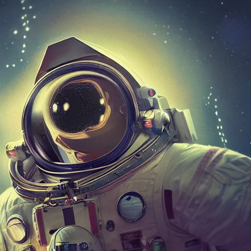 Image similar to an ornate cinematic portrait of an astronaut entering the micro atom realm of the microscopic multiverse with a tiny micro spaceship, cinematic lighting, under a microscope, trending on Artstation, highly detailed, insane details