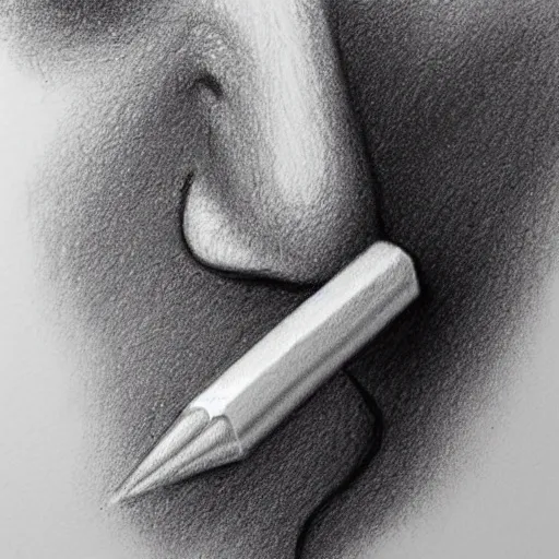 Image similar to nose pencil sketch