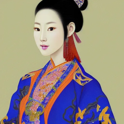 Han Chinese woman - Xenis Designs - Paintings & Prints, People & Figures,  Portraits, Female - ArtPal