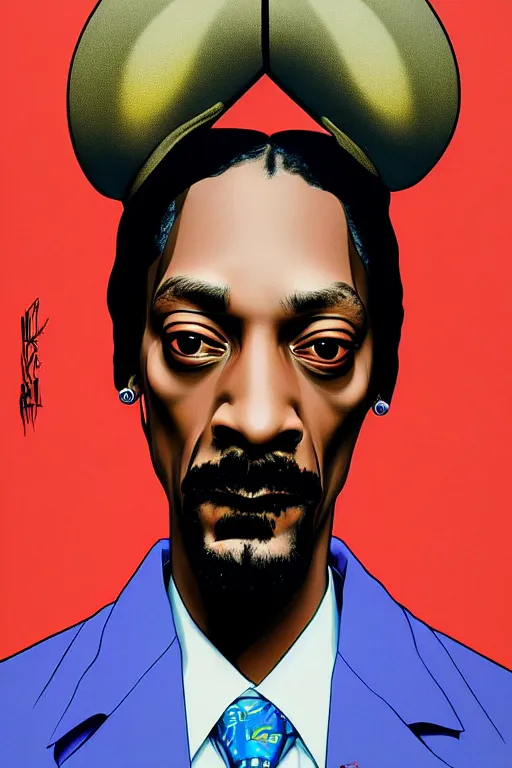 Image similar to portrait of a pimp snoop dogg by james jean by ilya kuvshinov kintsugi