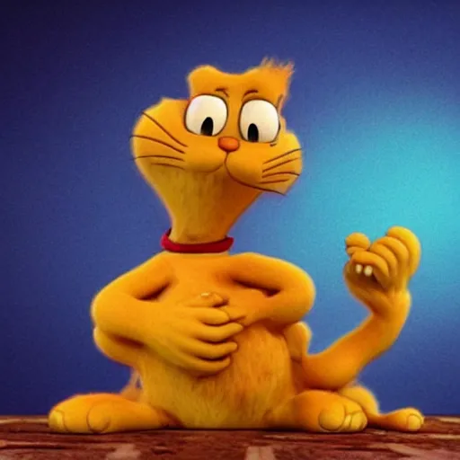 Prompt: normal picture of garfield
