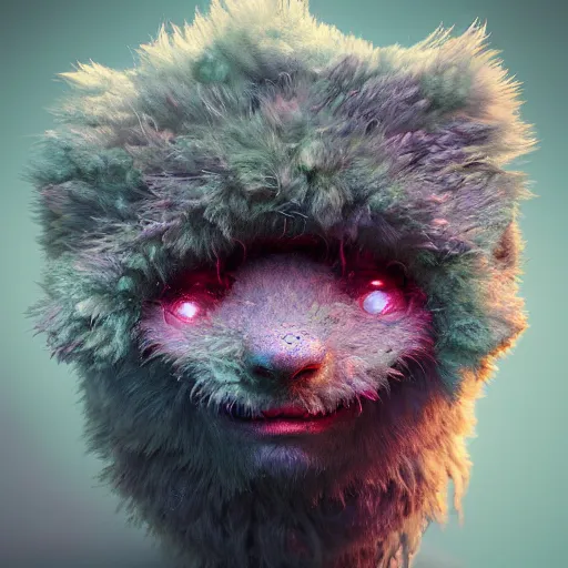 Prompt: colossal fluffy micro organism, fantasy, vivid colors, sharp focus, digital art, hyper - realistic, 4 k, unreal engine, highly detailed, hd, dramatic lighting by brom, trending on artstation, cinematic