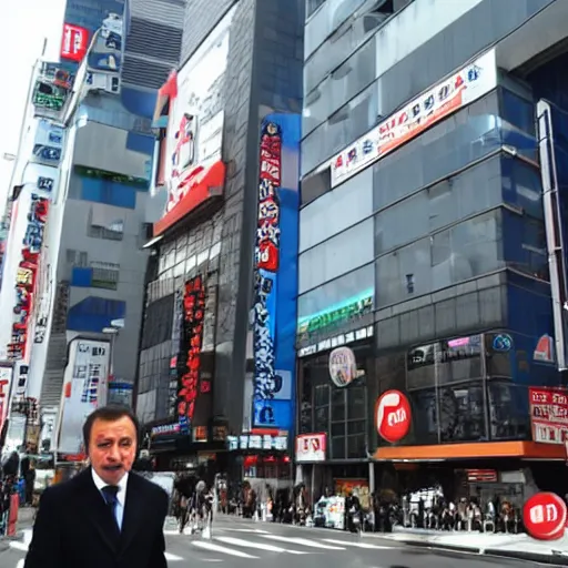 Prompt: Recep tayyip in akihabara