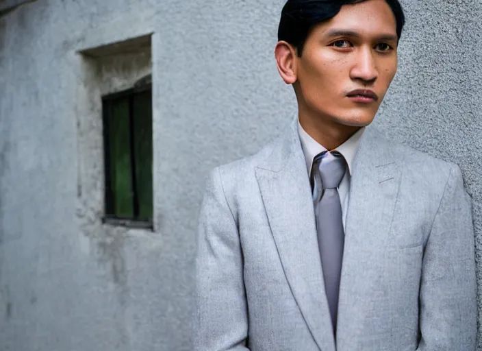 Prompt: outdoor portrait of jose rizal as a very very very extremely handsome!! young man in 2 0 2 2 wearing stylish modern clothes, photo taken in 2 0 2 2, 3 5 mm f 1. 4 digital photo, matte colors