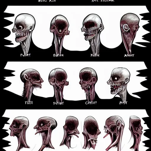 Image similar to vampire anatomy reference sheet,