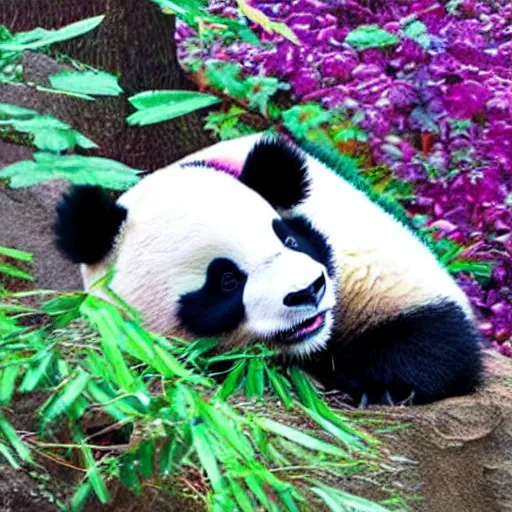 Prompt: panda dragon