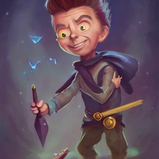 Image similar to cute little anthropomorphic rick astley, wielding a magic staff, tiny, small, short, wizard robe, cute and adorable, pretty, beautiful, dnd character art portrait, matte fantasy painting, deviantart artstation, by jason felix by steve argyle by tyler jacobson by peter mohrbacher, cinema