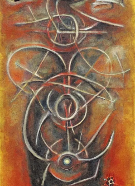 Image similar to biomechanical talisman of the voorish sign by maggi mcdonald, mark rothko, sabina klein