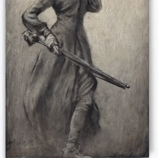 Image similar to ww 1 action heroine by alfred stevens in charcoal