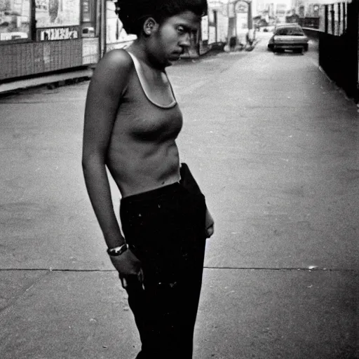 Image similar to photo of young woman by bruce davidson