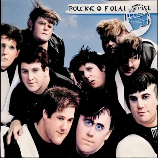 Prompt: flock of seagulls album cover