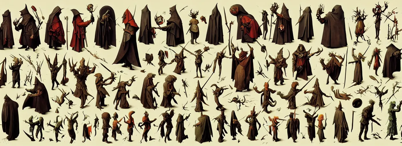 Image similar to full - body d & d rpg character concept art anatomy, very coherent and colorful high contrast masterpiece by norman rockwell franz sedlacek hieronymus bosch dean ellis simon stalenhag rene magritte gediminas pranckevicius, dark shadows, sunny day, hard lighting, reference sheet white background