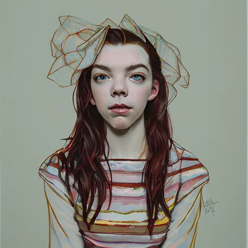 Image similar to anya taylor - joy portrait in detail by james jean,