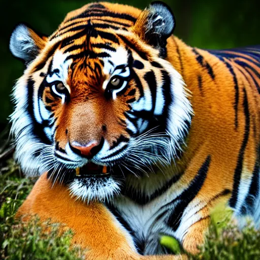 Image similar to Tiger, wildlife photography, XF IQ4, 150MP, 50mm, F1.4, ISO 200, 1/160s, natural light, Adobe Photoshop, Adobe Lightroom, photolab, Affinity Photo, PhotoDirector 365