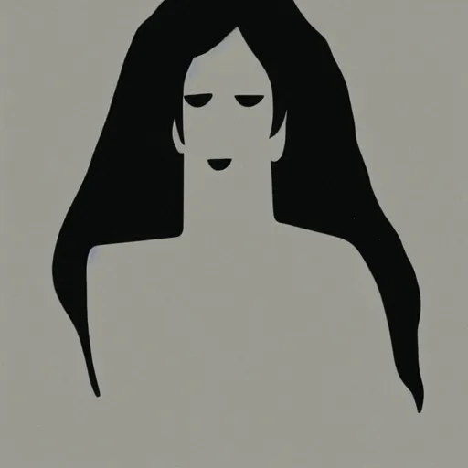 Image similar to minimalism oneline drawing of girl