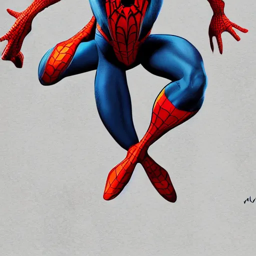 Image similar to pinnochio as spider man hyperrealistic in the style of spiderman into the universe