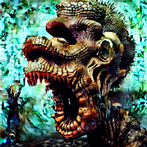 Image similar to the crocodile man by otto dix, junji ito, hr ginger, jan svankmeyer, beksinski, claymation, hyperrealistic, aesthetic, masterpiece