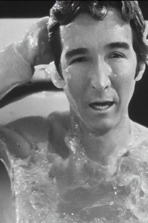 Image similar to randolph mantooth having a bath clear yellow water