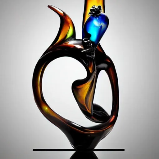 Prompt: glass sculpture by salvador dali, trending on artstation, favorites on deviantart, high quality art. artwork masterpieces, award winning